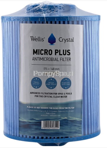Wkład Filtracyjny ANTIMICROBIAL do jacuzzi Wellis | Reemay Blue Body